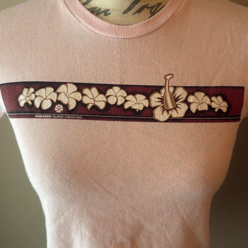 HIC Hibiscus Pink Women's Short Sleeve Tee - Picture 2 of 5